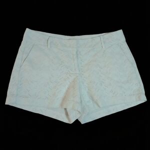 ANN TAYLOR...High Waist White Eyelet Shorts